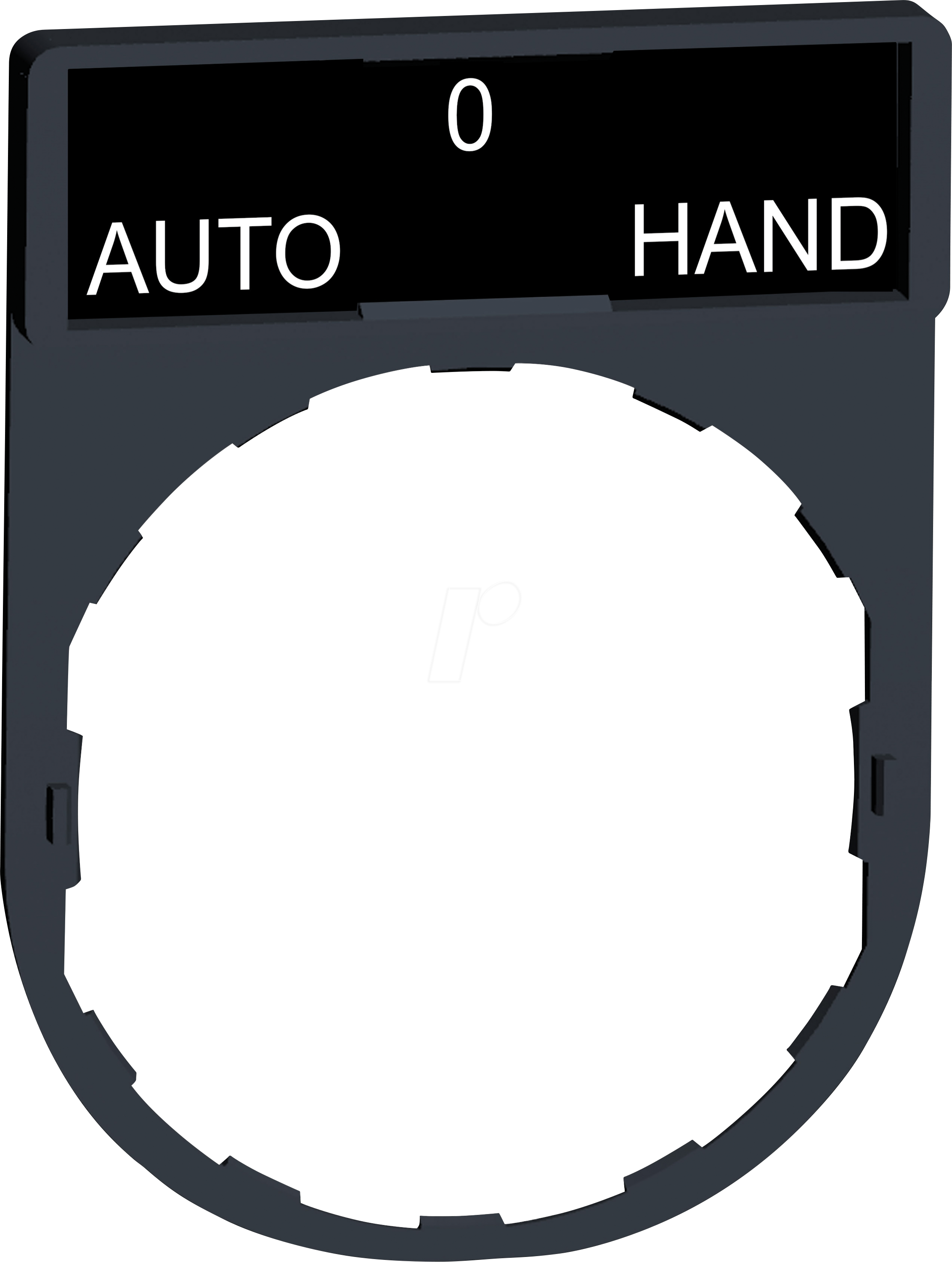 ZBY2385 - Schildträger 30x40mm, für Ø 22 Geräte, m. Schild AUTO-O-HAND