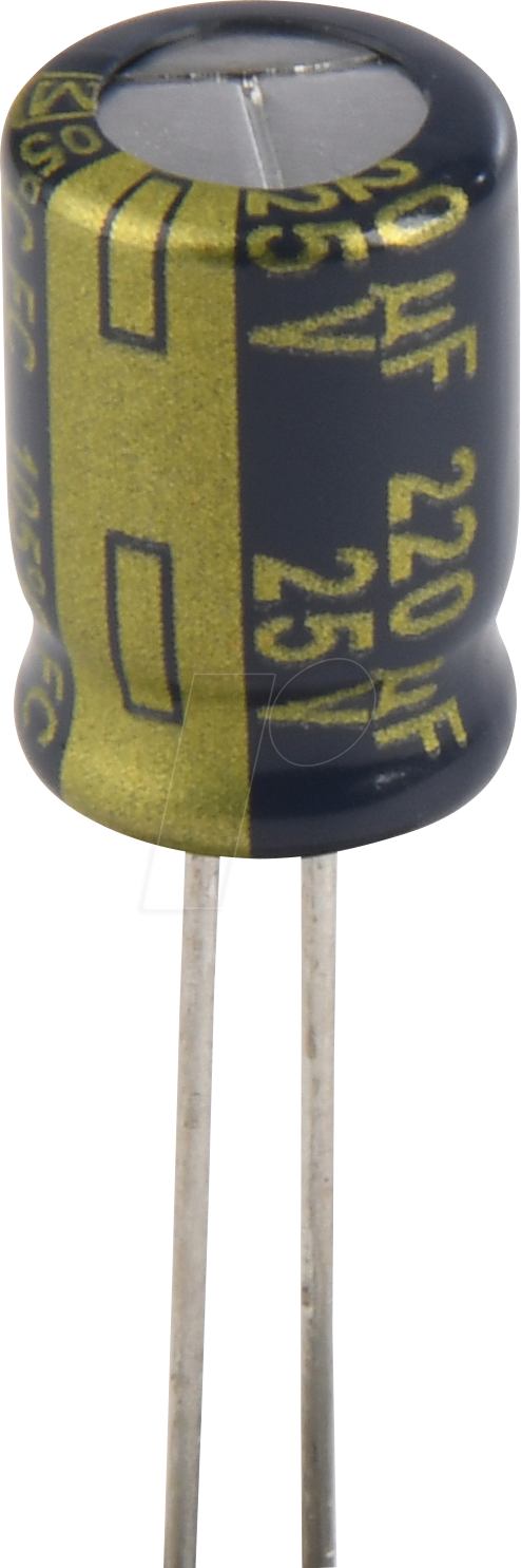 FC-A 220U 25 - Elko radial, 220µF, 25V, 105°C, low ESR, AEC-Q200