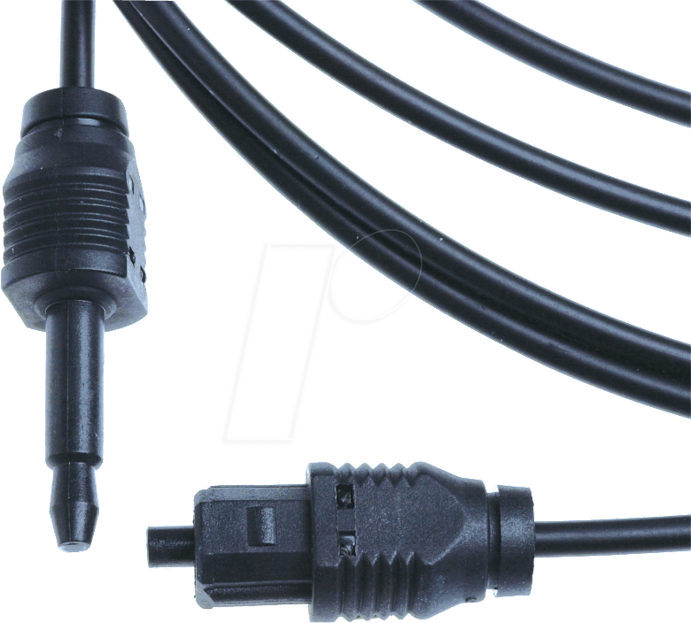 LWL TOS 9 - Toslink Kabel, Toslink Stecker auf 3,5 mm Mini Stecker, 1 m