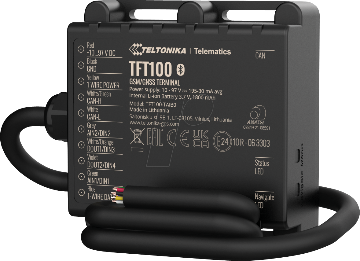 TELTONIKA TFT100 - Terminal-Tracker, GSM, GPRS, GNSS, Bluetooth