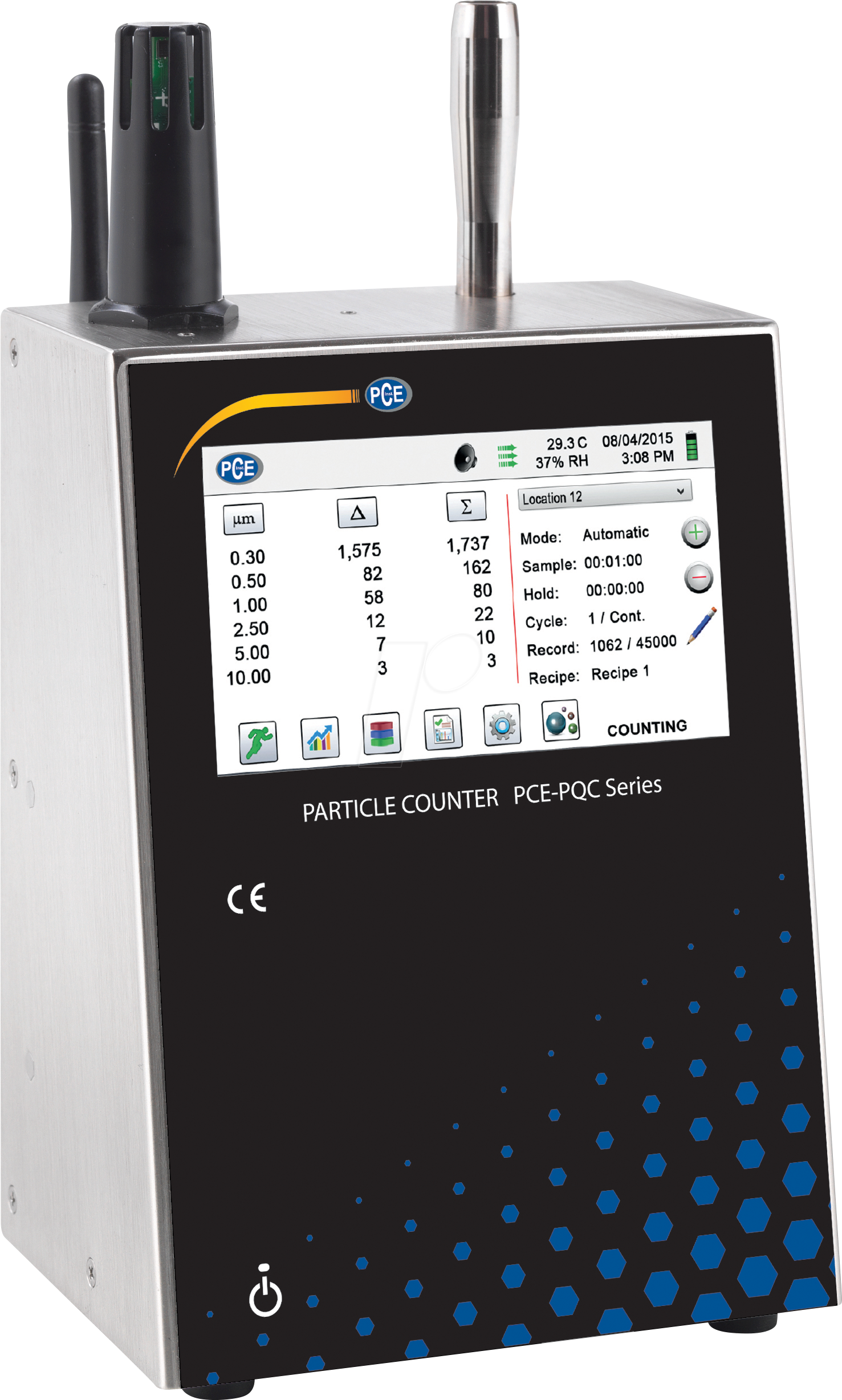 PCE PQC 22EU - Partikelzähler PCE-PQC 22EU