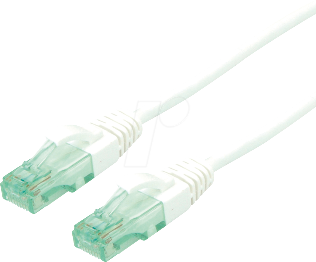 ROLINE 21453166 - Patchkabel Cat.6a UTP, weiß, 7,5 m