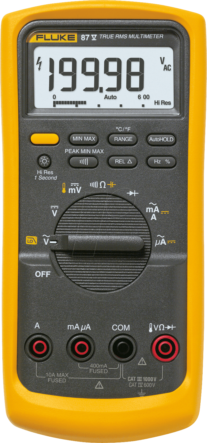 FLUKE 87V - Multimeter 87V, digital, 19999 Counts, TRMS