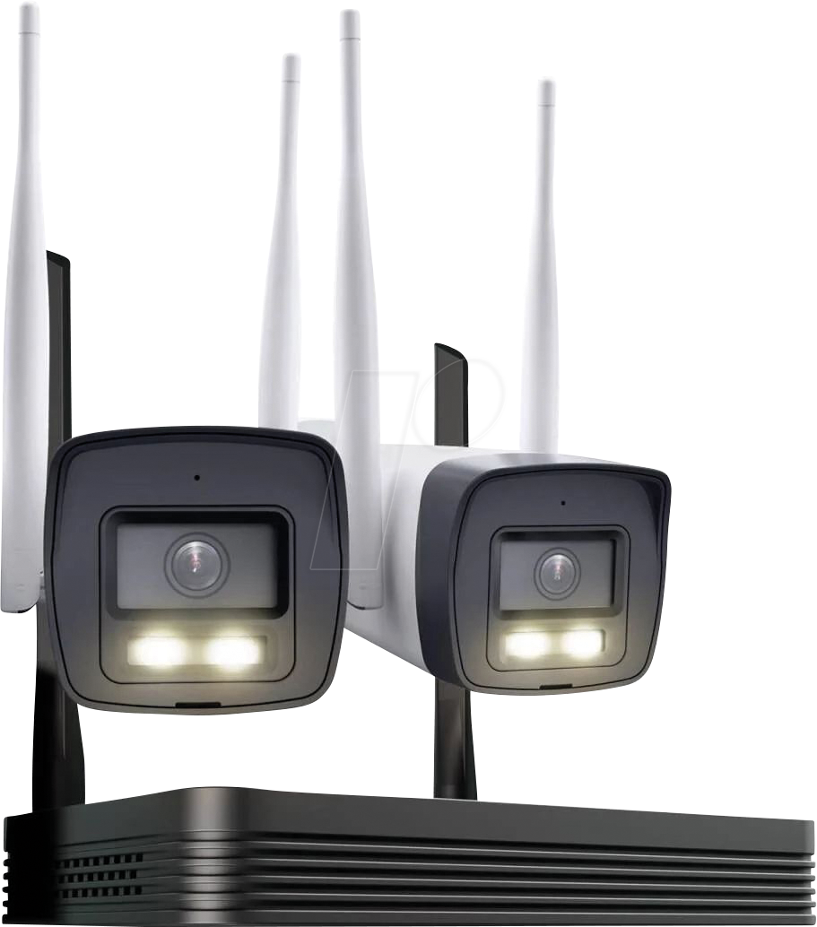 Thumbnail - HIL IKS2044BHPHW - EasyLink WLAN Videorekorder, Set inkl 2 Kameras