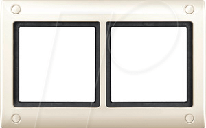 EL ME 401244 - Aquadesign, Rahmen, 2-fach, verschraubbar, weiß