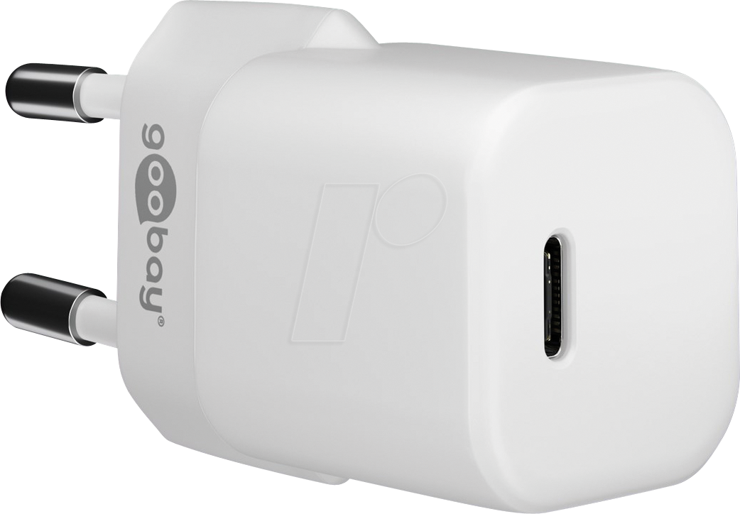 Thumbnail - GOOBAY 59716 - USB-Ladegerät, 30 W, 1x USB-C (PD), GaN, weiß