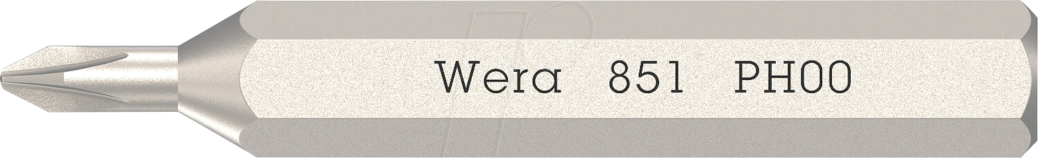 WERA 05058120001 - Micro Bit Phillips-Recess Bit PH 00x30