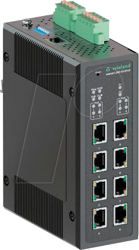 Thumbnail - WIENET L2MS 8G8P - Switch, 8-Port, Gigabit Ethernet, PoE+