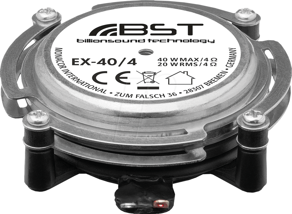 MON EX-40/4 - Körperschallwandler EX-40/4, 20 W, 4 Ohm