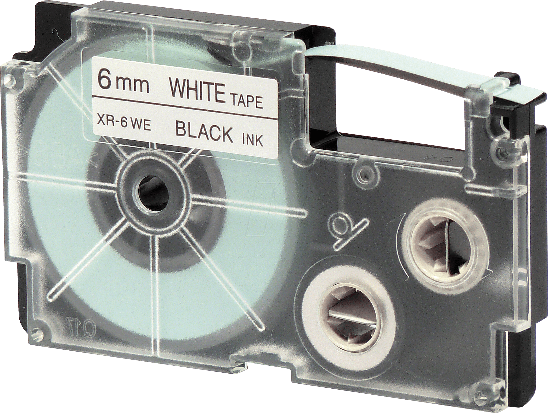 CASIO XR-6WE1 - Schriftband, 6 mm x 8 m, schwarz/ weiß