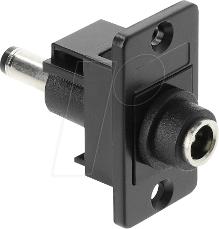 DELOCK 91116 - Panel Mount DC 5,5 x 2,1 mm Buchse zu DC 5,5 x 2,1 mm Stecker sc