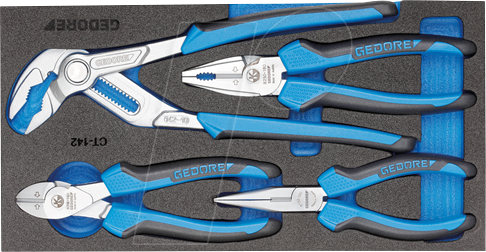 GEDO 1500CT1-142 - Zangen-Sortiment in Check-Tool-Modul