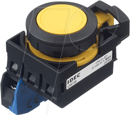 ID CW1BM1E10Y - Einbautaster CW, 28 mm , 1 NO, gelb