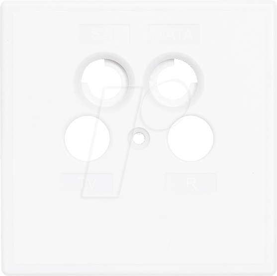 SZU 2-02 - Abdeckung für Antennendose, 4 Anschlüsse