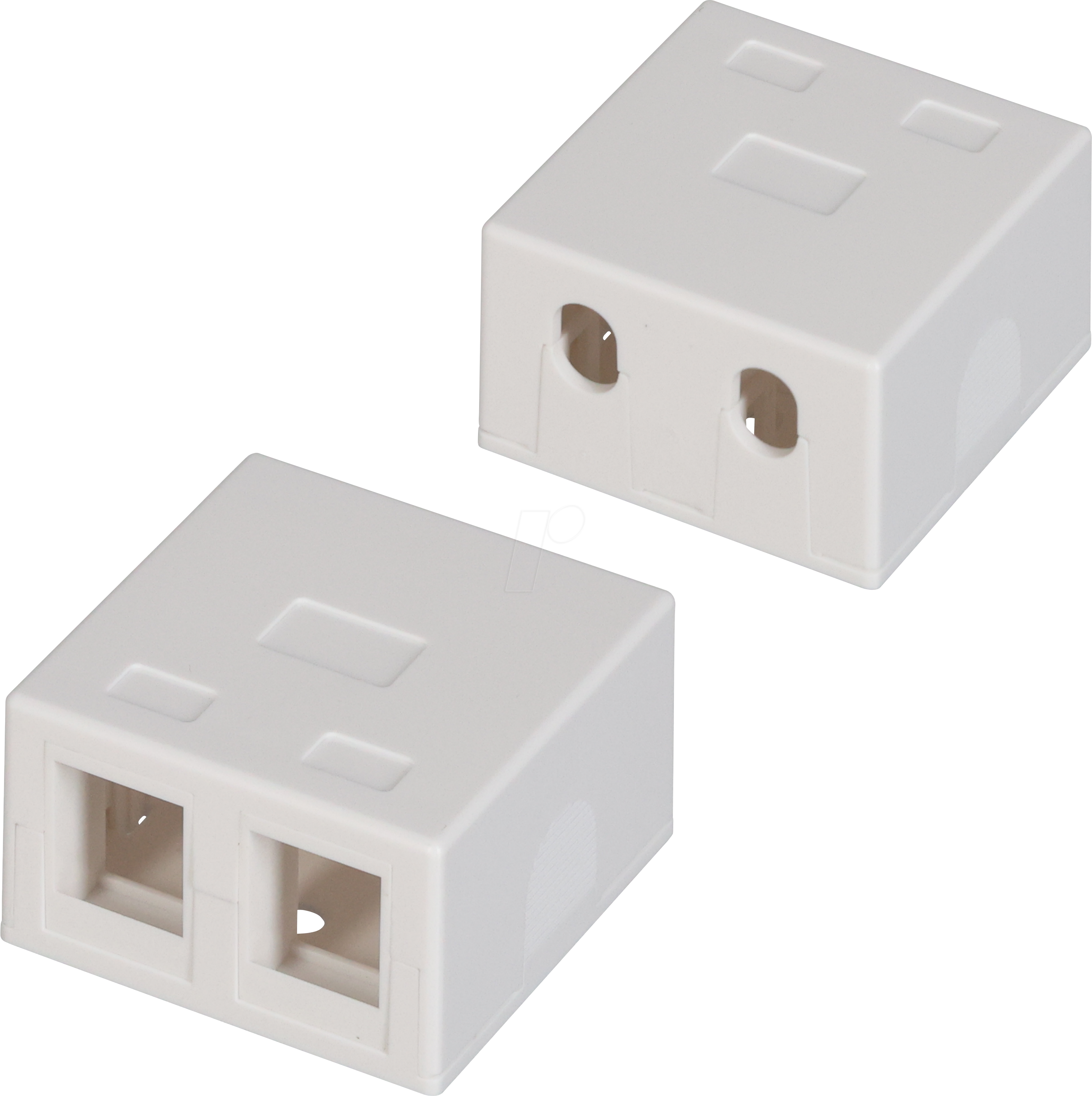 TTL 13032 - Keystone Leergehäuse 2 Port, weiß