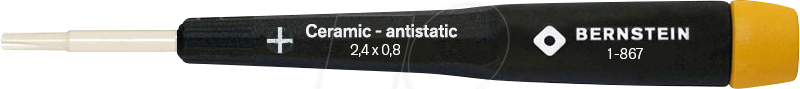 BERN 1 867 - Abgleichschraubendreher, Keramik, Kreuzschlitz, 2,4x0,8x20 mm