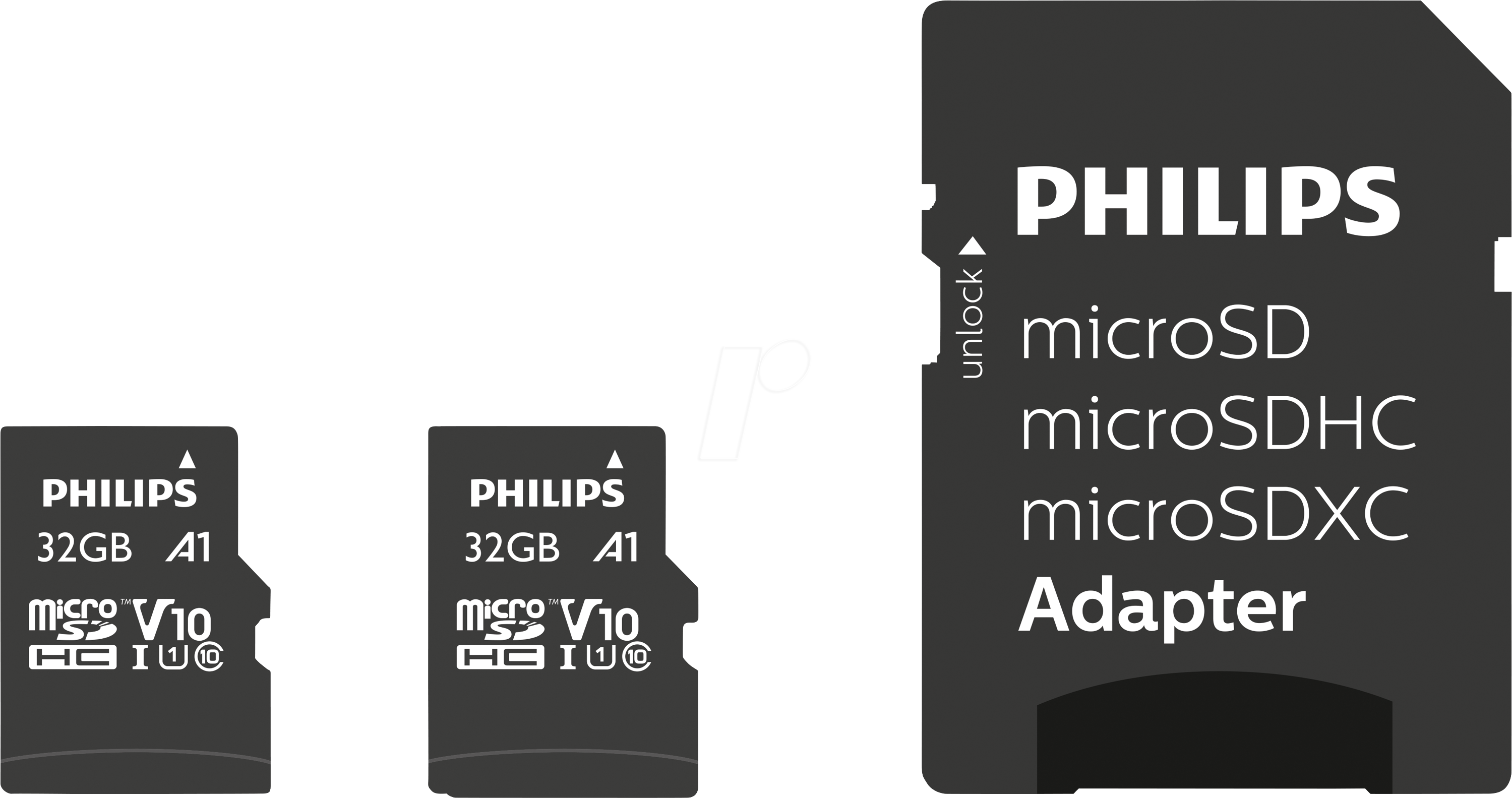PHI FM32MP45D - microSDHC-Card, 32GB Class 10 incl. Adapter UHS-I U1