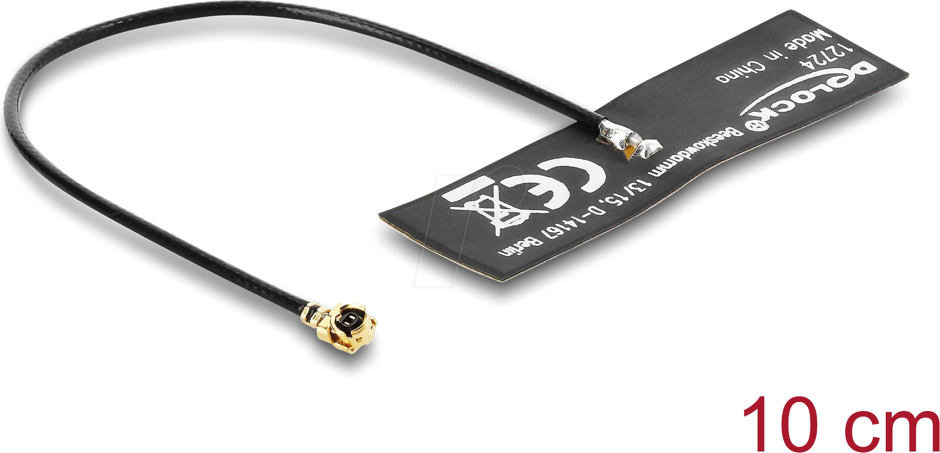 DELOCK 12724 - Antenne, WLAN, MHF® I Stecker, Bluetooth, 0,1 m