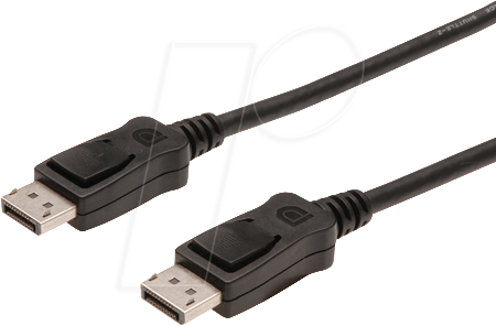 AK DP 135002 - DisplayPort Kabel, DisplayPort Stecker, 2 m, schwarz