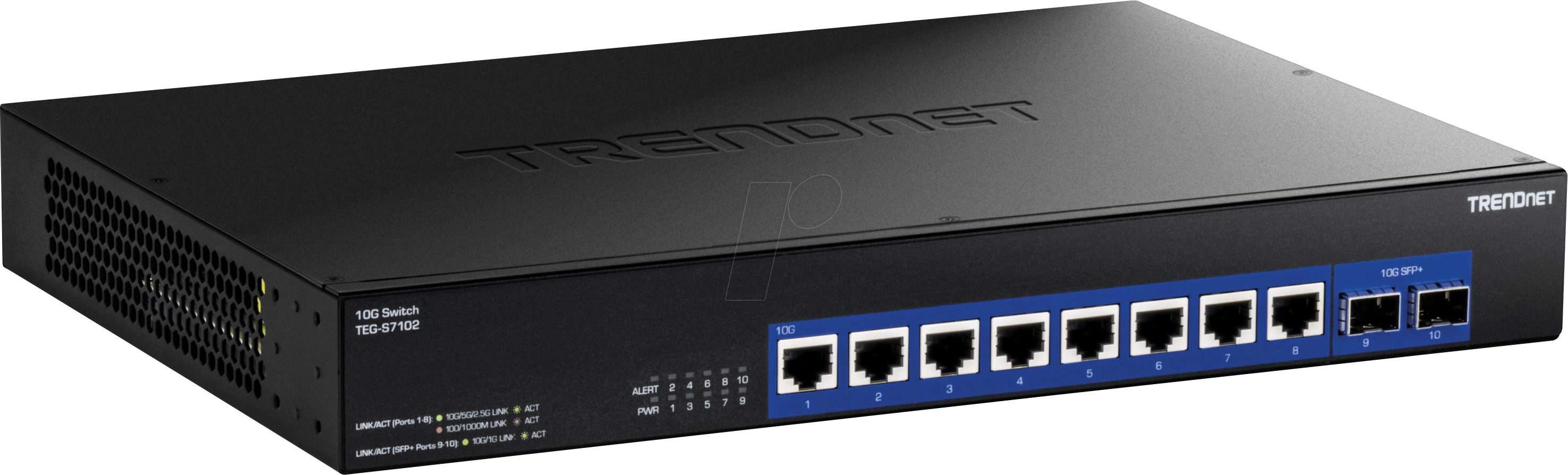 Thumbnail - TRN TEG-S7102 - Switch, 10-Port, 10 Gigabit Ethernet, SFP+