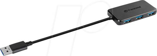 TS-HUB2K - USB 3.0, 4 Port Hub, 4x USB-A, Anschlusskabel, schwarz