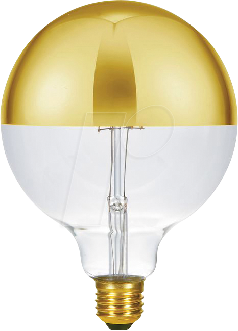 SCHI LX023825822 - LED-Lampe E27, 6,5 W, 520 lm, 2500 K, Gold, Filament, dimmbar