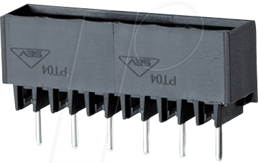 STL 310-12 - Stiftleiste, 12-pol, RM5,0, gerade, lötbar