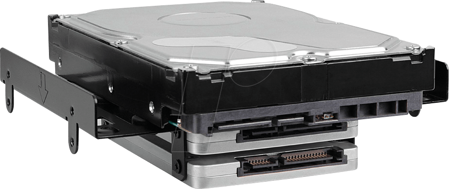 SHARK 525BEX B - Einbaurahmen 5,25'' zu 4x 2,5'' / 2x 2,5'' 1x 3,5'', schwarz