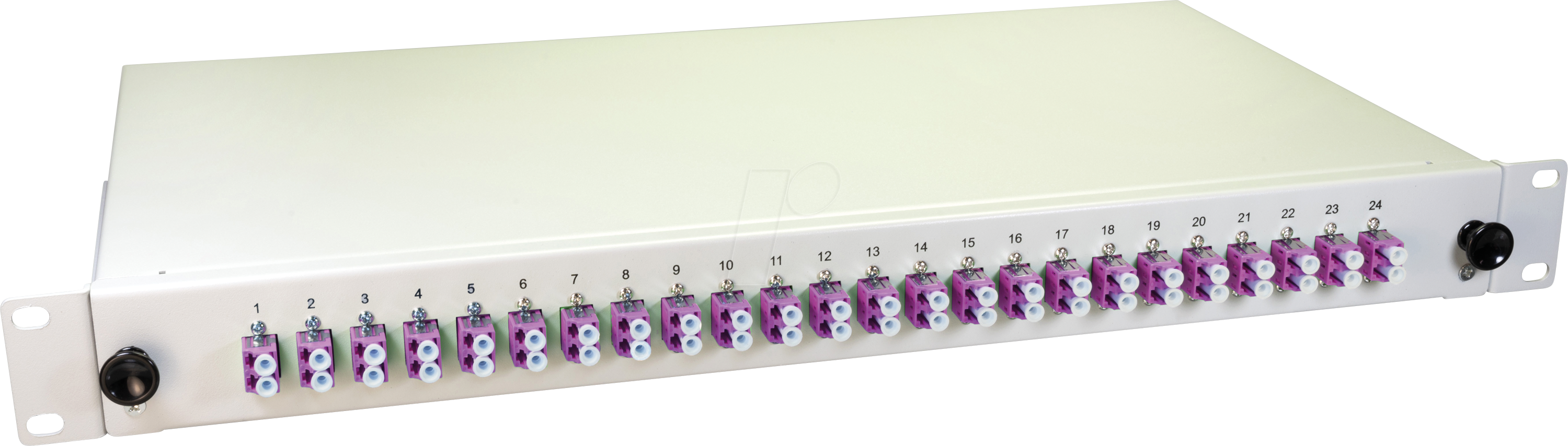 LW 48G50OM4DLC - 19'' LWL Spleißbox, 24x LC Duplex OM4, 1HE