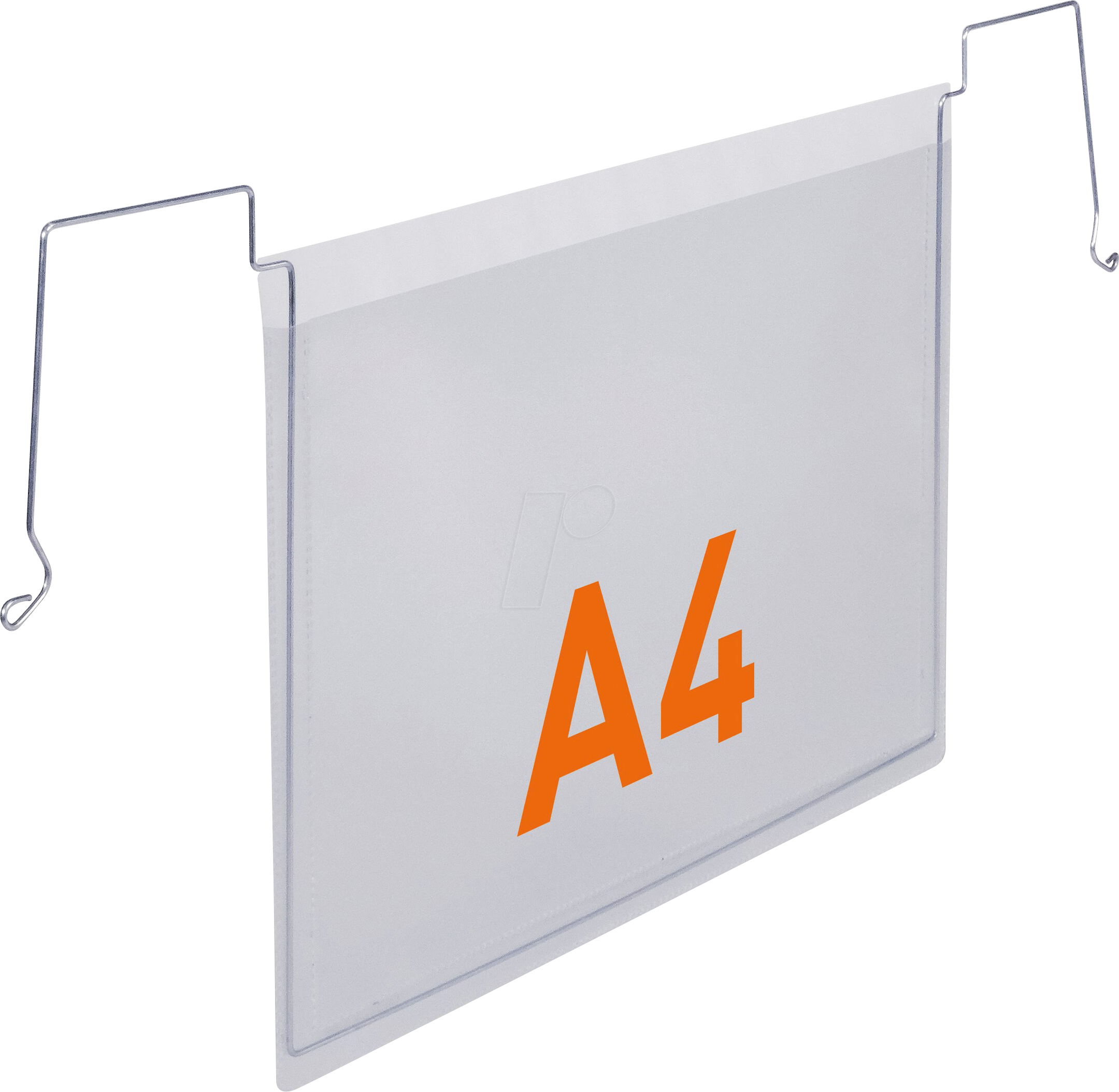 DURABLE 118519 - Drahtbügeltasche, A4, quer, transparent, 50 Stück