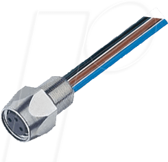 RKMF 3 - M8-Einbaukupplung, 3-polig, Frontmontage, 0,5m