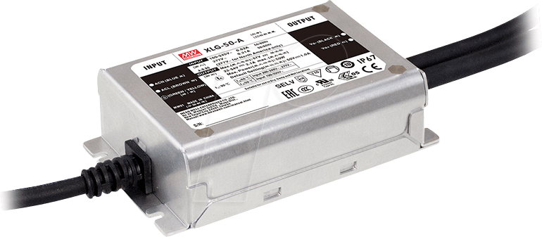 MW XLG-50-A - LED-Trafo, 50 W, 57 V DC, 1000 mA