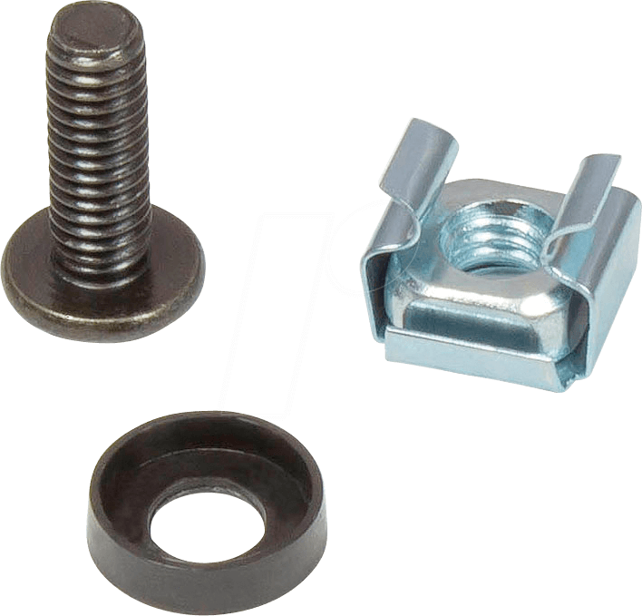 GC N0050 - Befestigungssatz M6, Schrauben 20 mm, 20er Set, schwarz