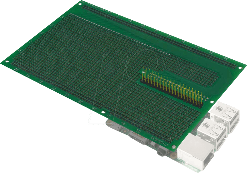 RPI SHD EURO FR4 - Raspberry Pi Shield - DIP Europakarte, stapelbar