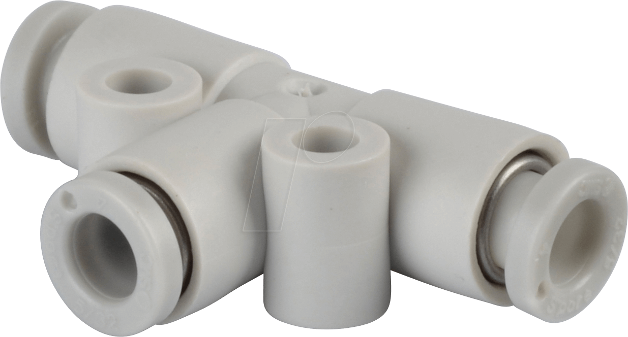 KQ2T04-00A - T-Steckverbindung, 3x Ø 4 mm