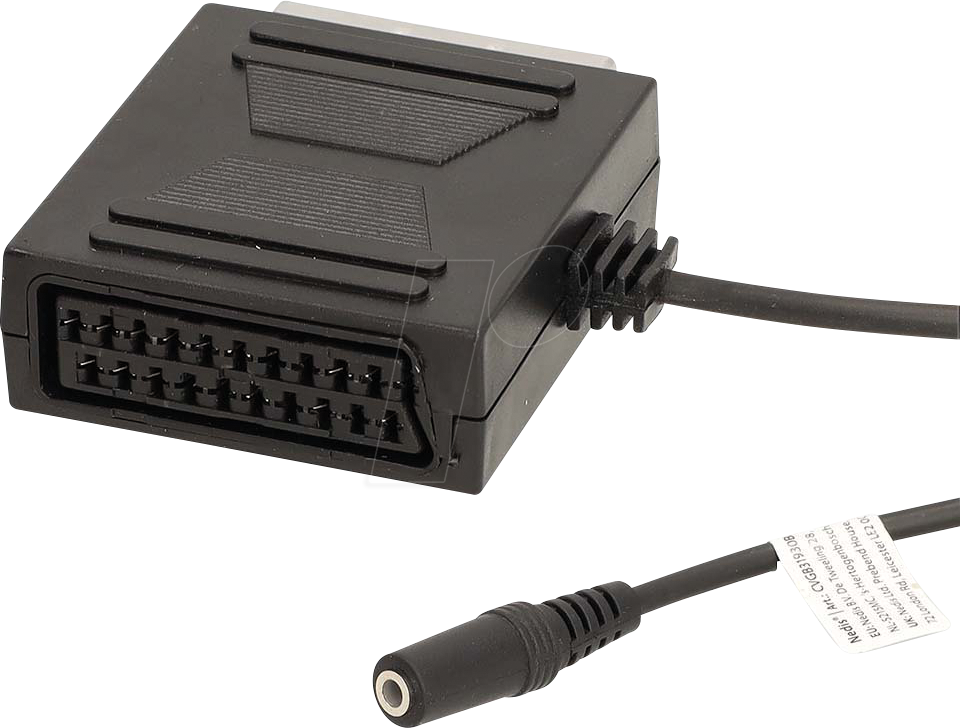 N CVGB31930BK02 - SCART-Kabel, SCART Stecker SCART Buchse, 0.20m, Rund