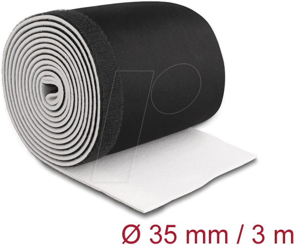 DELOCK 20865 - Kabelschlauch, Neopren, Klettverschluss, 3 m x 135 mm