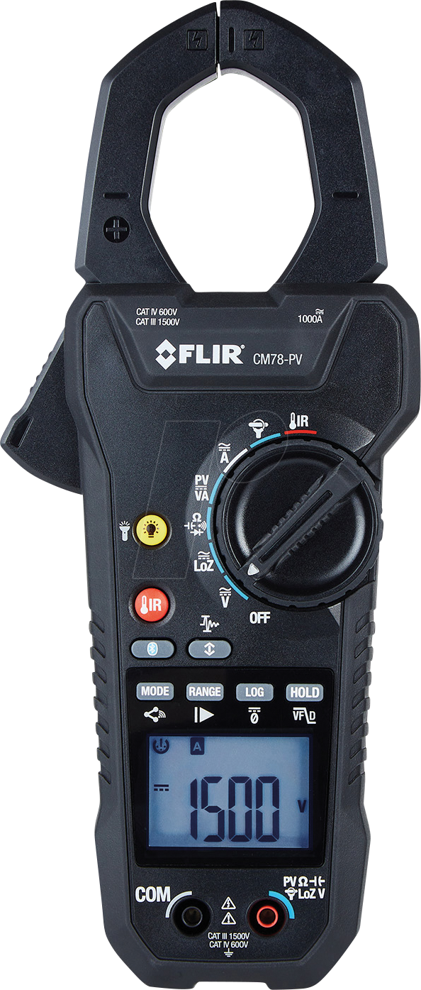 FLIR CM78-PV - Stromzange CM78-PV, digital, bis 1000 A AC/DC, Solar, Meterlink
