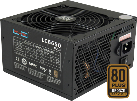 LC6650 V2.3 - LC Power LC6650 V2.3, 650 W, bronze