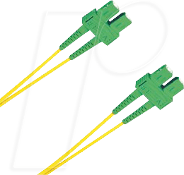 SCASCA09DYE15 - SCA-SCA SM OS1/OS2 DUPLEX 15 m Schrägschliff