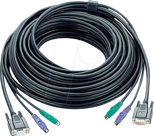 ATEN 2L-1010PC - KVM Kabel, VGA, PS/2, 10 m