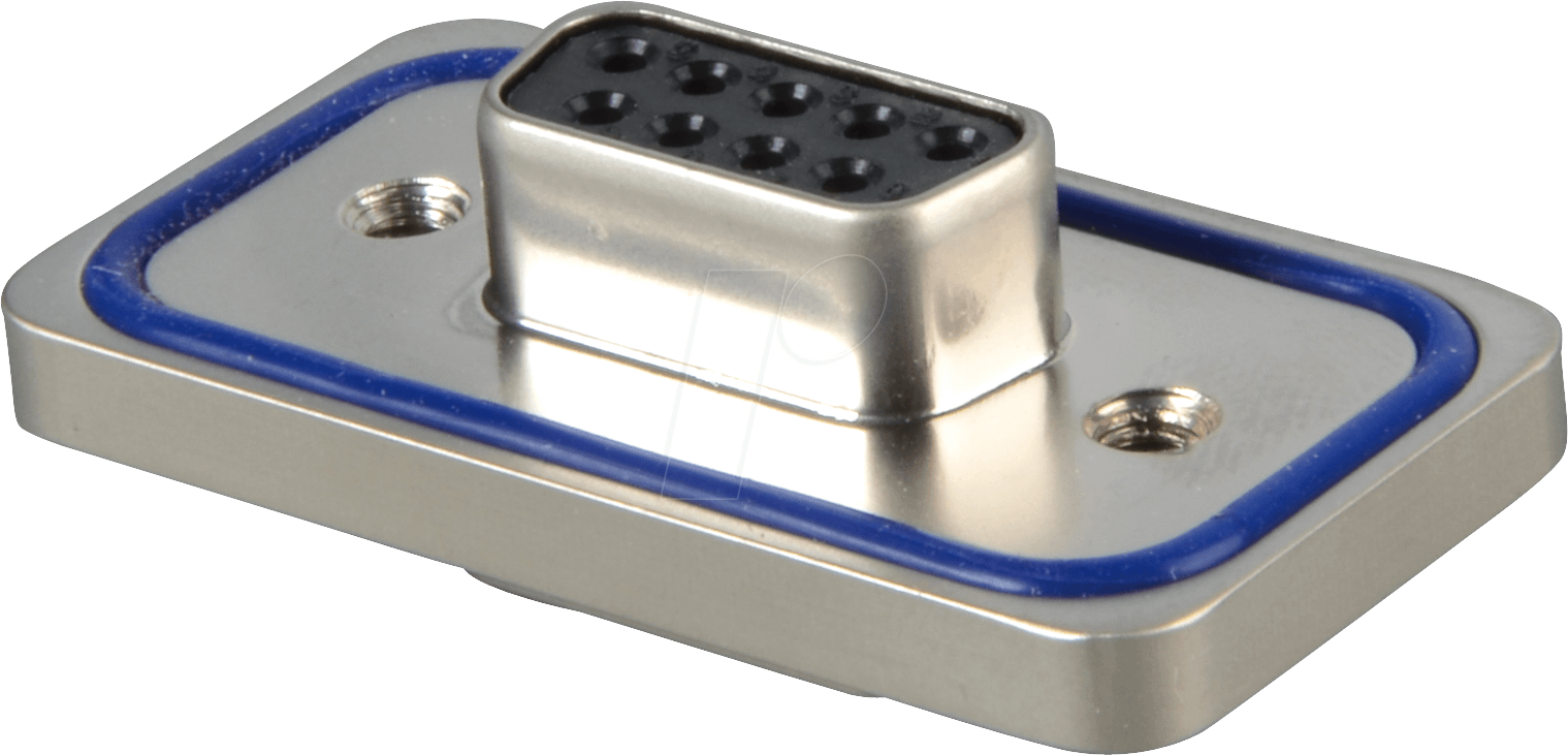 D-SUB BU 09 IPS - D-SUB-Buchse, 9-polig, Lötkelch,IP67 Solid,gedr.