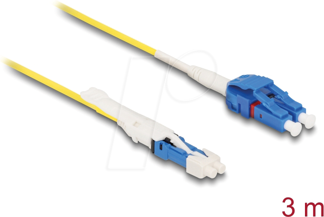 Thumbnail - DELOCK 88315 - LWL Kabel, CS / LC Duplex UPC, G657A2 / OS2 Uniboot 3 m