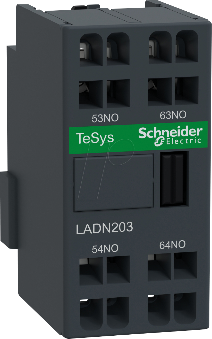 LADN203 - Hilfsschalterblock, TeSys D, 2 NO, Federzuganschluss