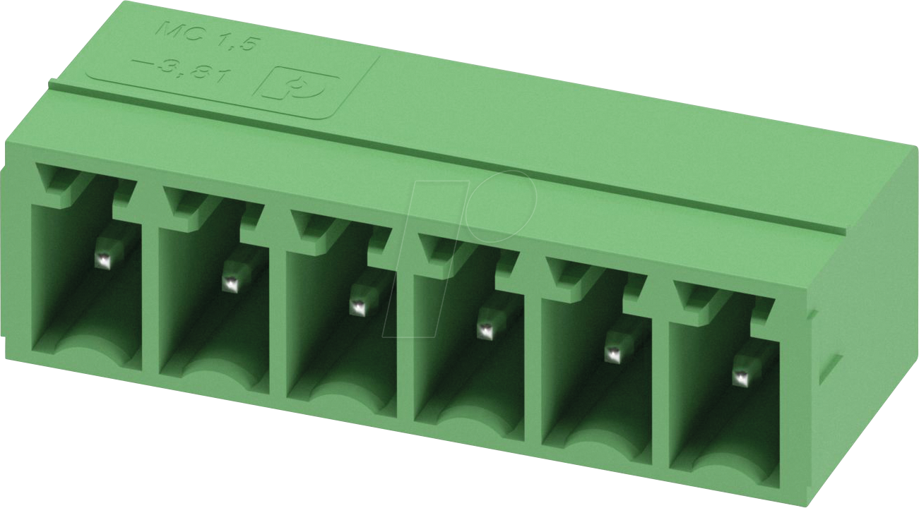 MC 6 G 3,81 - Leiterplatten-Grundleiste, 6-polig, 3,81 mm