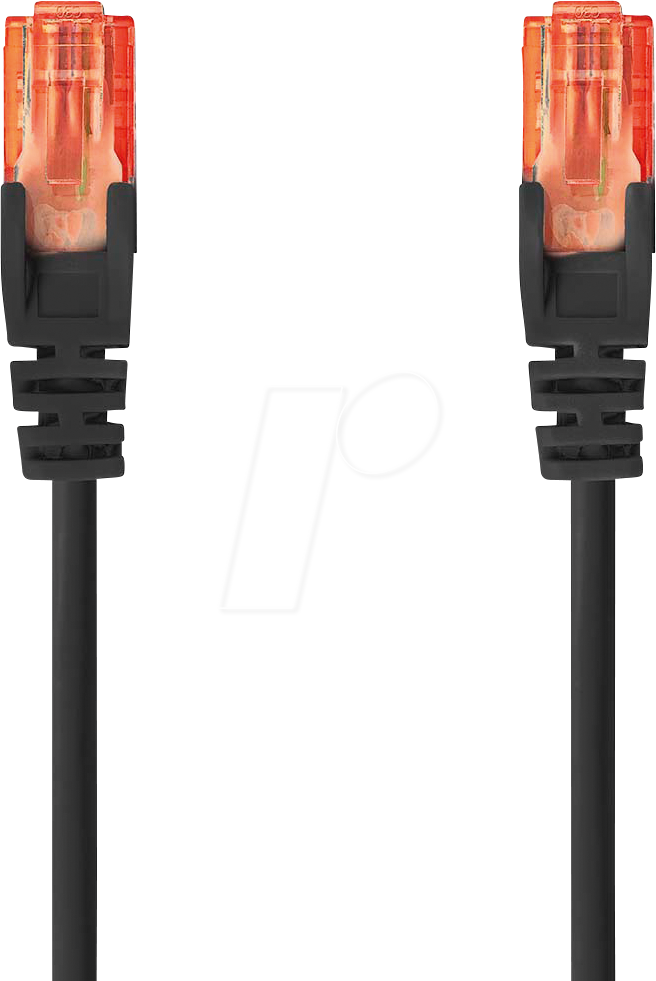 N CCGL85200BK50 - Patchkabel, Cat.6, U/UTP, 5 m, schwarz