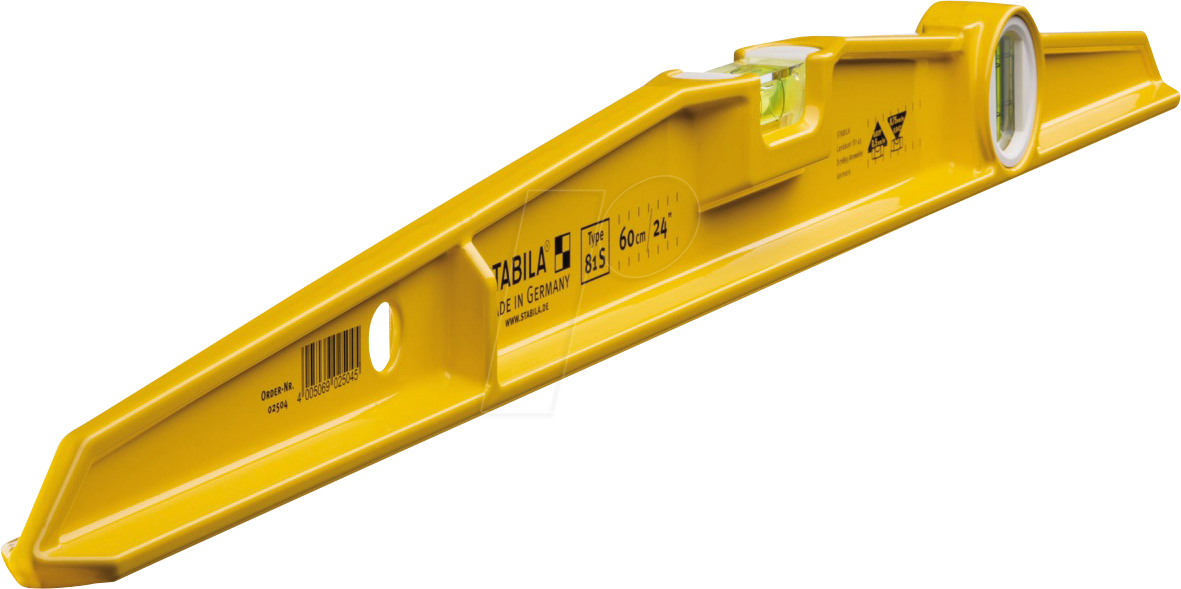 Thumbnail - STABILA 02504 - Wasserwaage, abgeschrägt, Type 81 S, 600 mm