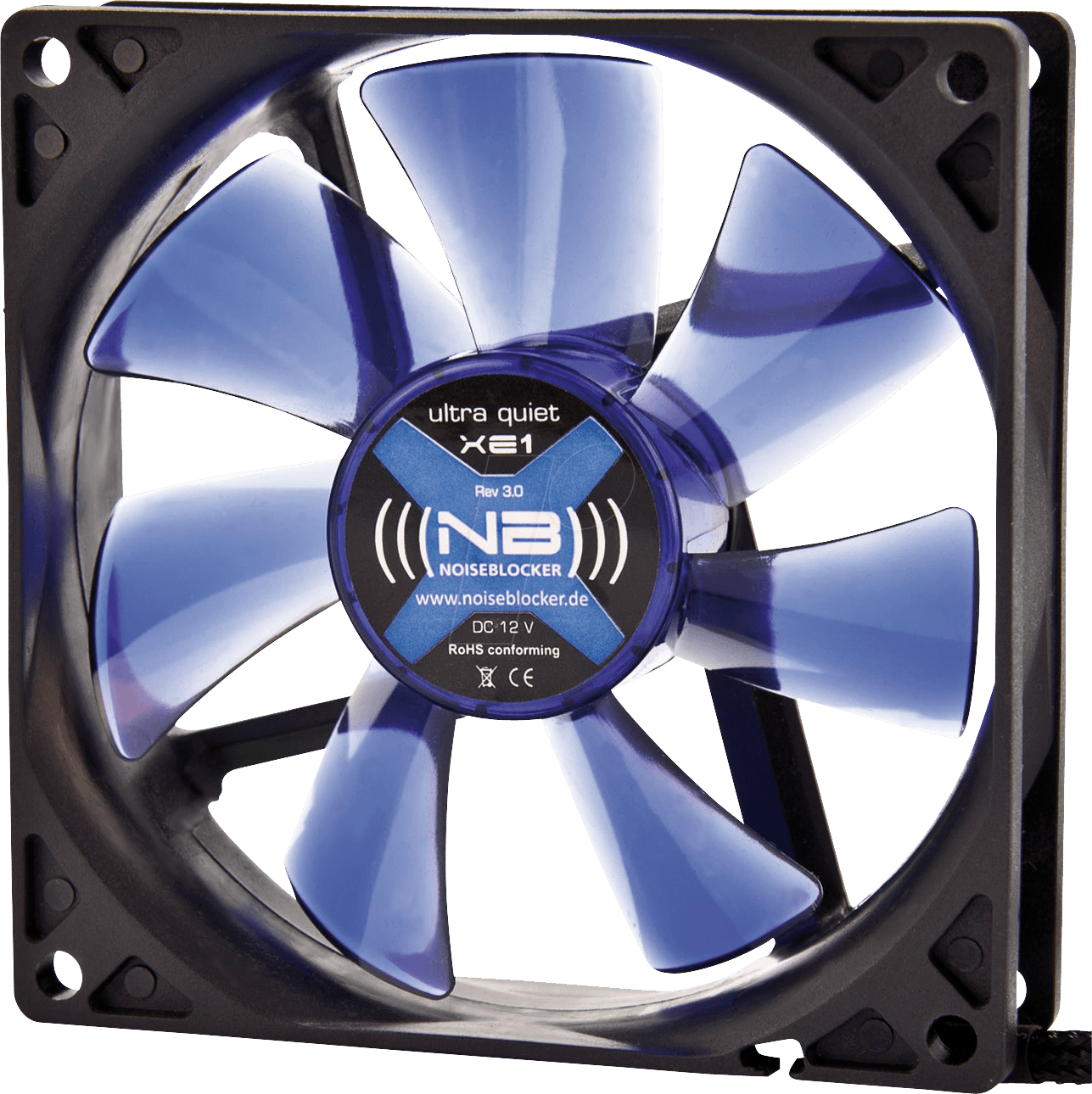NOISEBLOCK XE2 - Noiseblocker BlackSilent Fan XE2, 92 mm