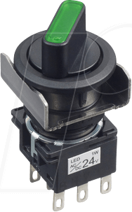 ID LB6F2T64G - Wahlschalter LB, 22 mm , schwarz