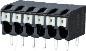 AST 904 3,5 - Federkraftklemme, 4-pol, Ø 1,5 mm, RM 3,5